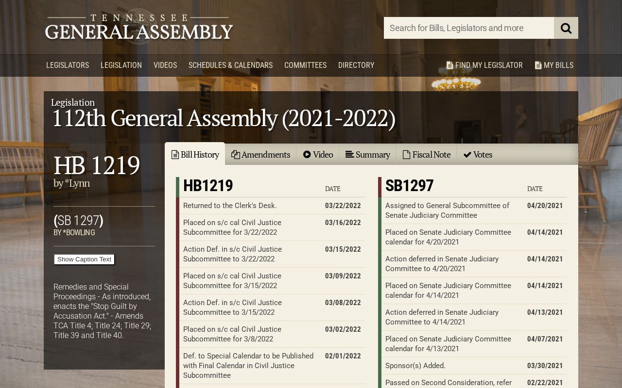 Tennessee proposed arrest photo law status